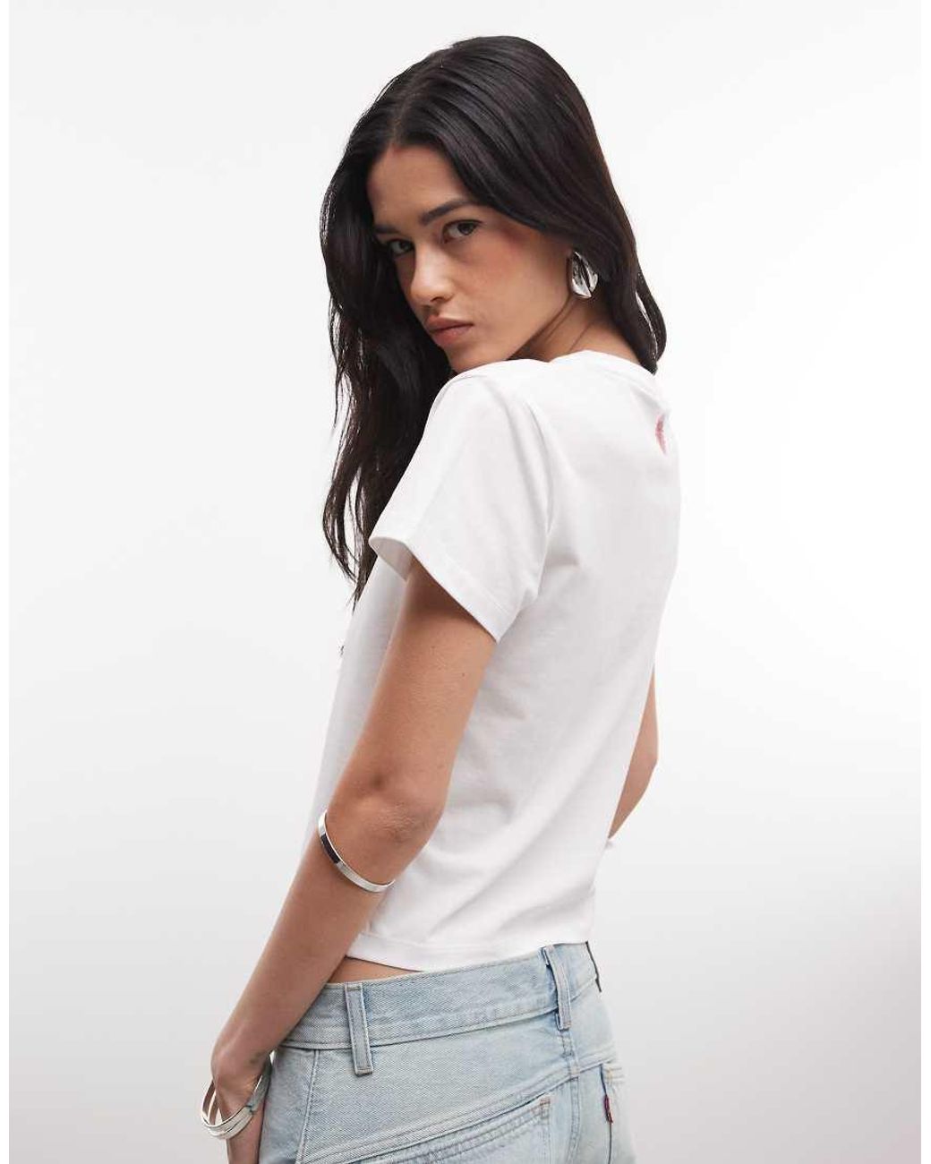 ICECREAM White Diamante Logo Soft Serve Baby Tee