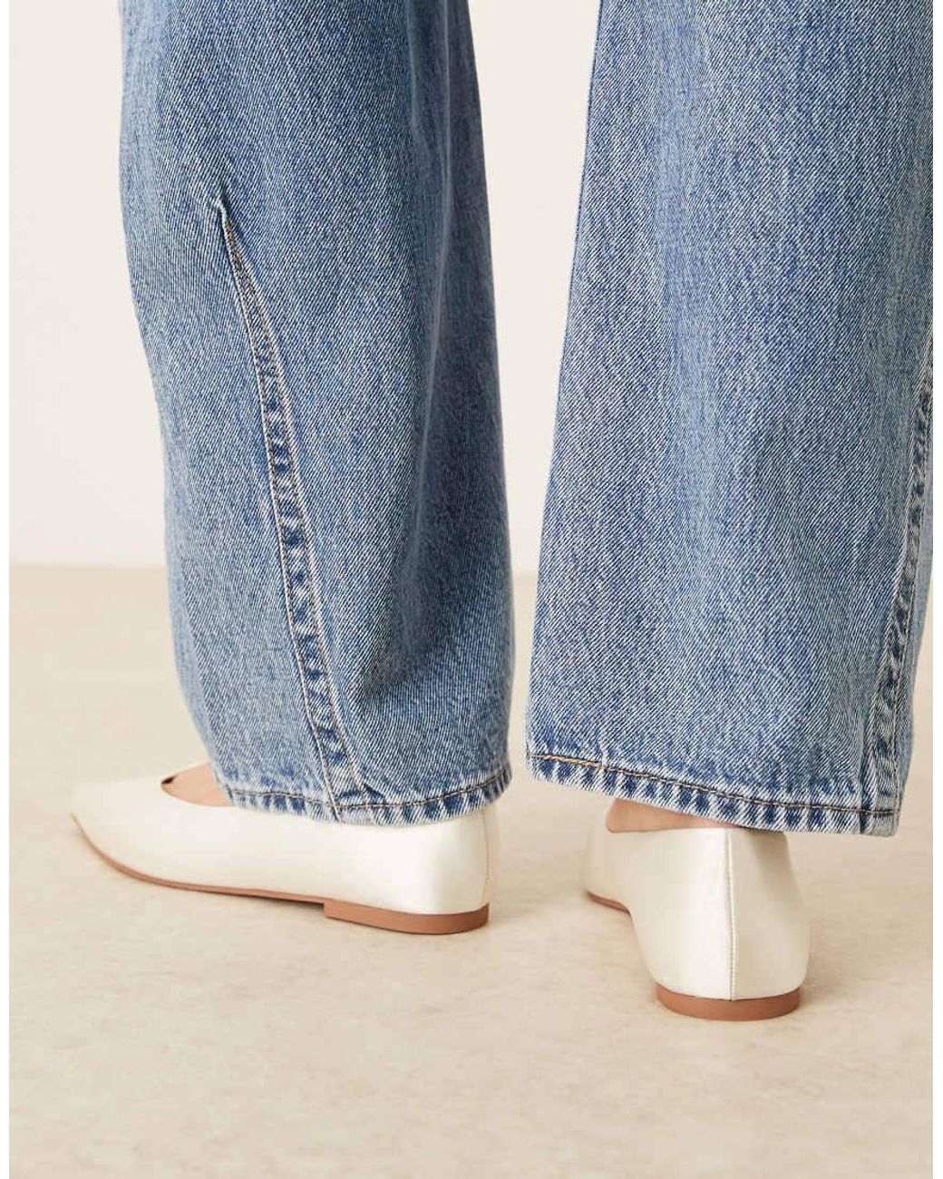 ASOS Blue Ludo Pointed Ballet Flats