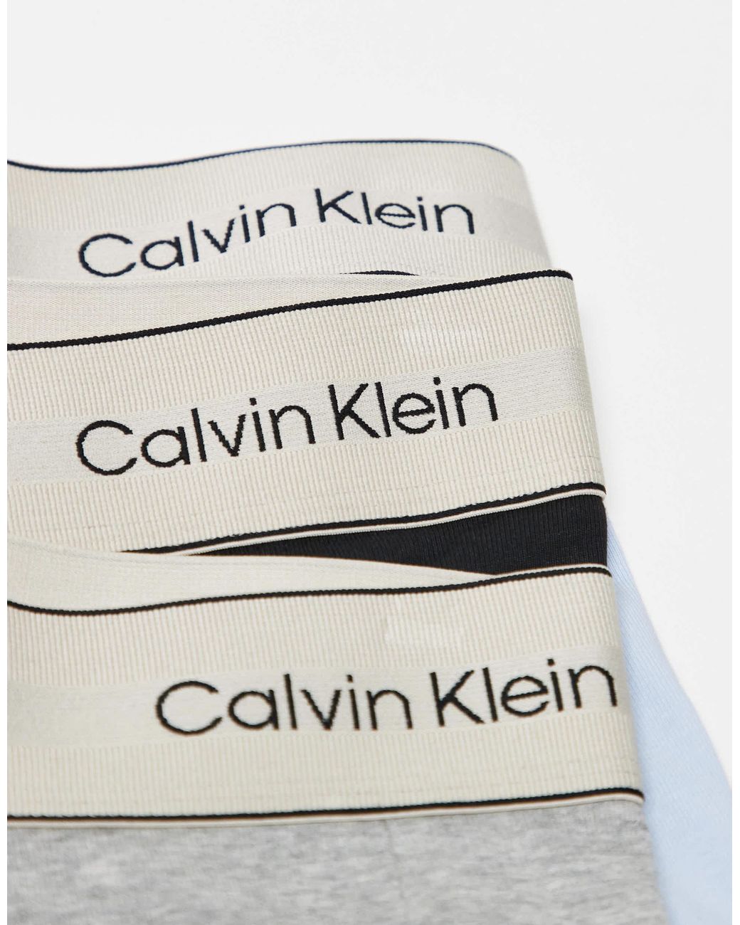 Calvin Klein – heritage cotton – unterhosen in Gray für Herren