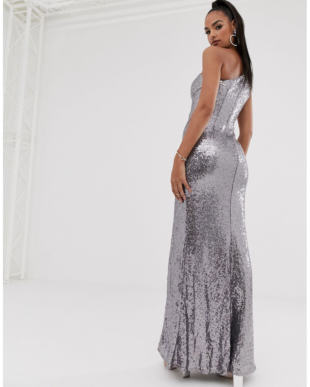 bariano one shoulder dress