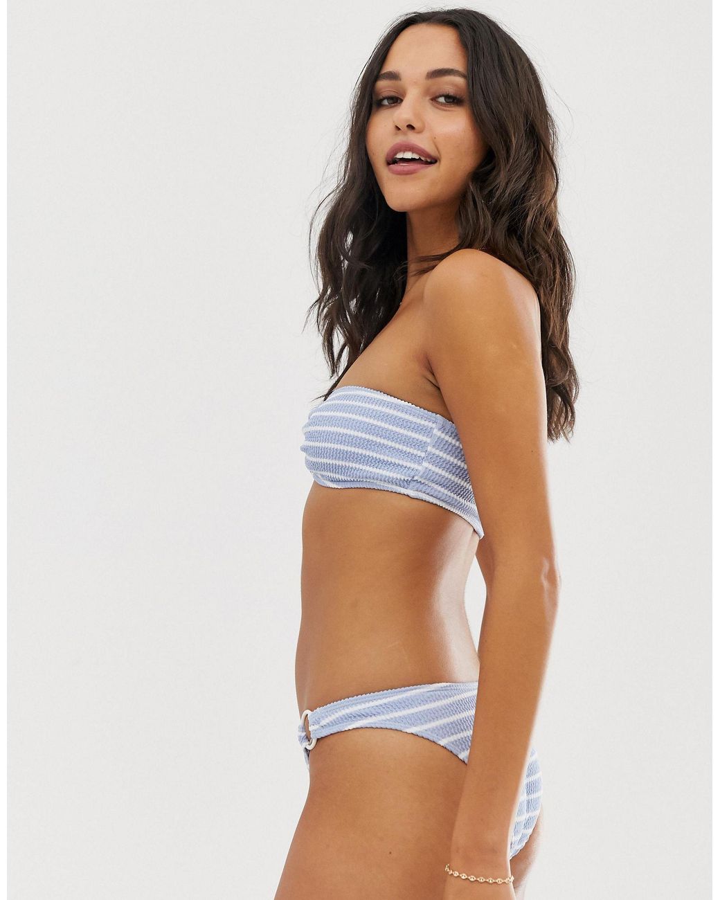 scrunch bandeau bikini top