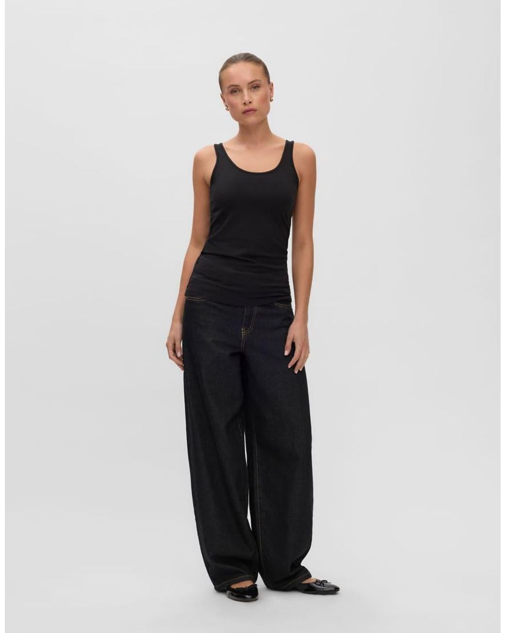 Vero Moda Maxi Set Van 2 Mouwloze Shacket Met U-Hals in het Black