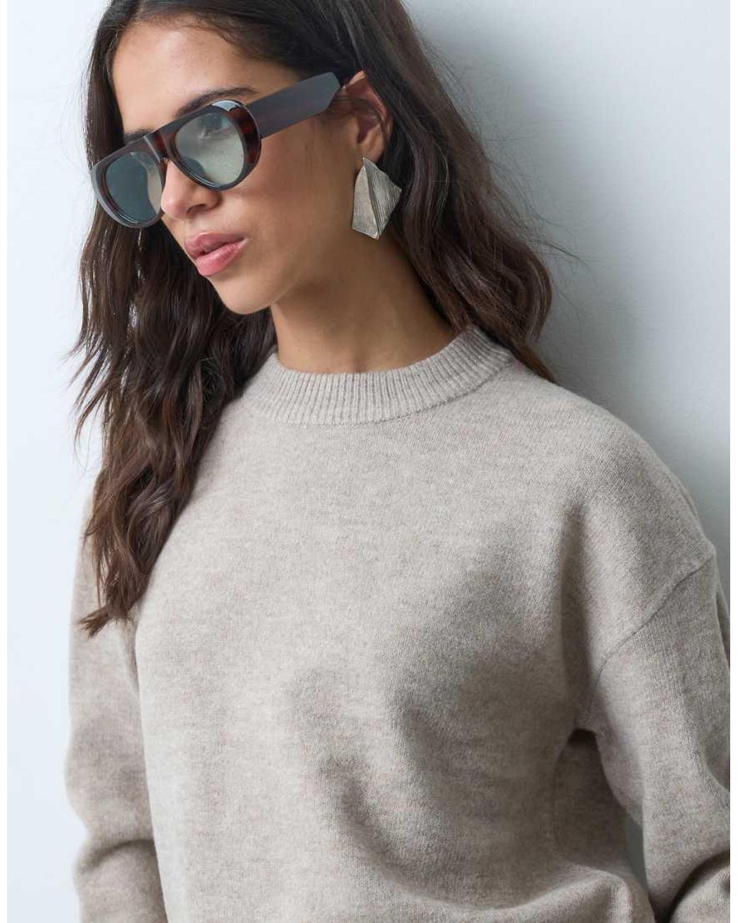 New Look Gray Crew Neck Jumper