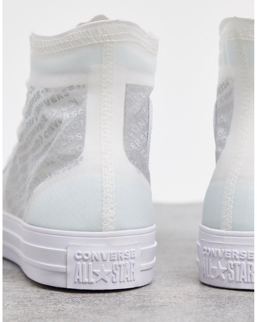Converse – Chuck Taylor – Sneaker mit durchsichtigem Design in Weiß | Lyst  AT
