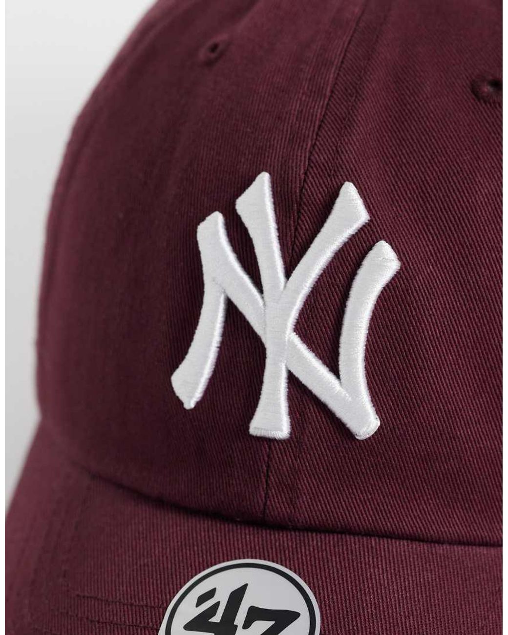 '47 Red Ny Yankees Clean Up Cap