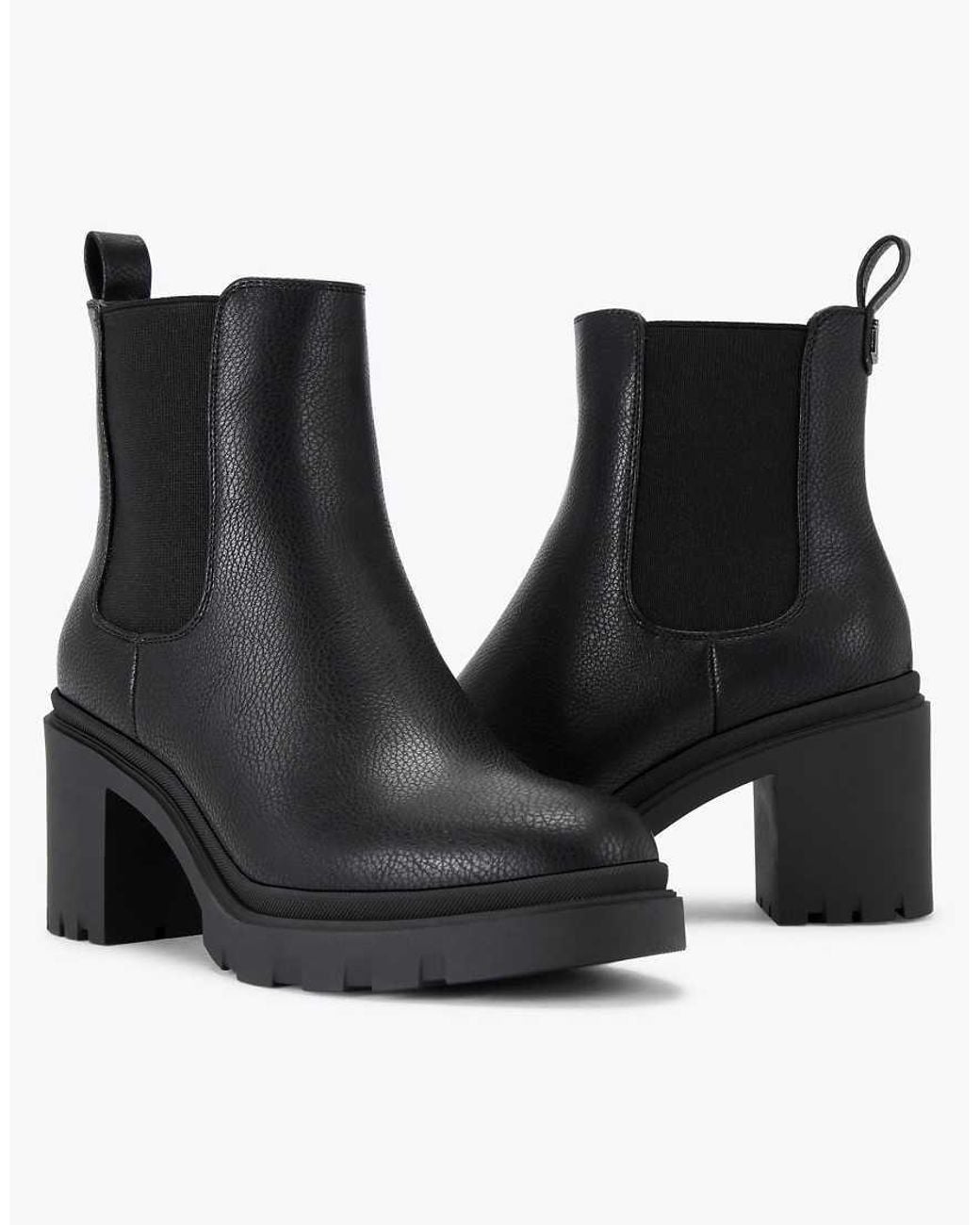 Carvela Kurt Geiger Black Boulder Heeled Wf High Ankle Boots