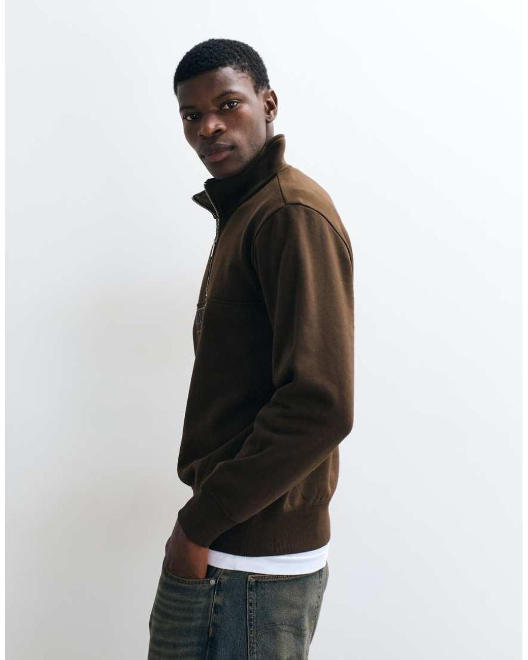 Napapijri Black Box Logo Half Zip for men