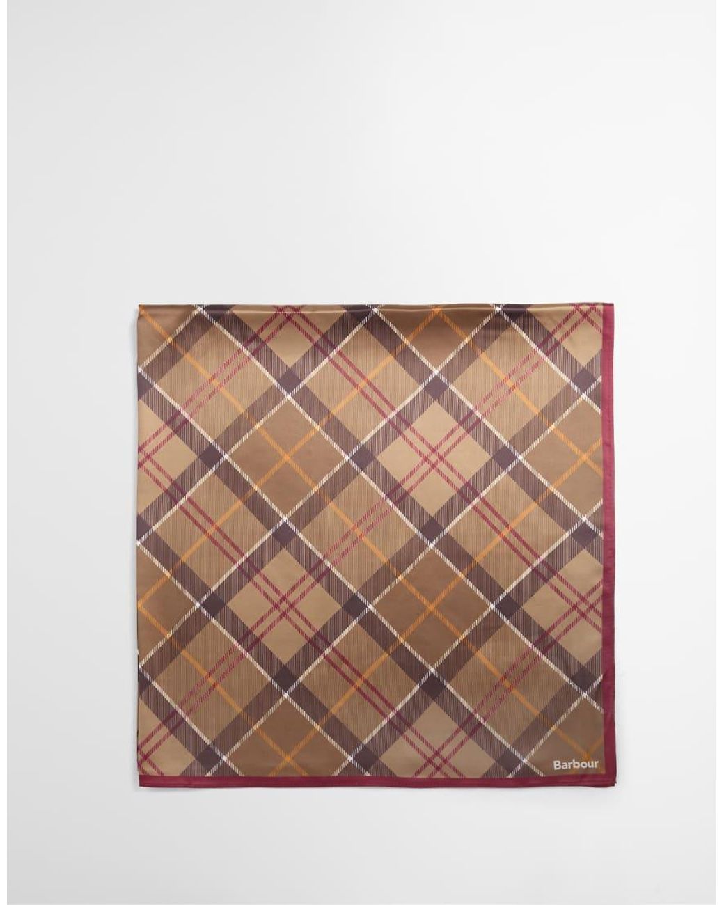 Barbour Brown Kinsale Tartan Check Head/Neck Scarf