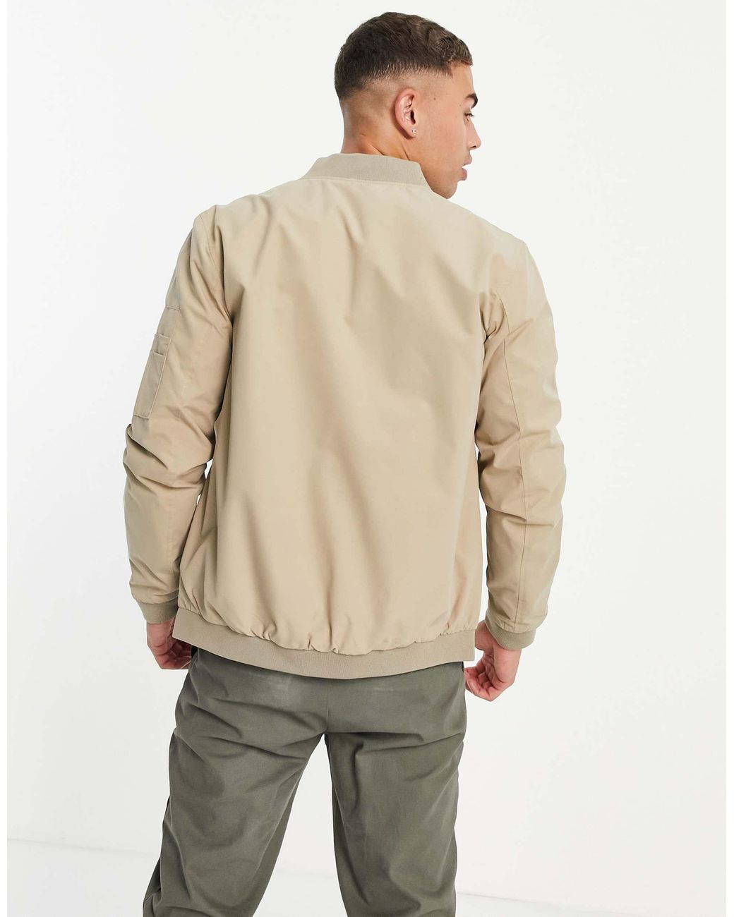 Essentials - bomber à fermeture éclair - beige Jack & Jones pour homme en coloris Natural