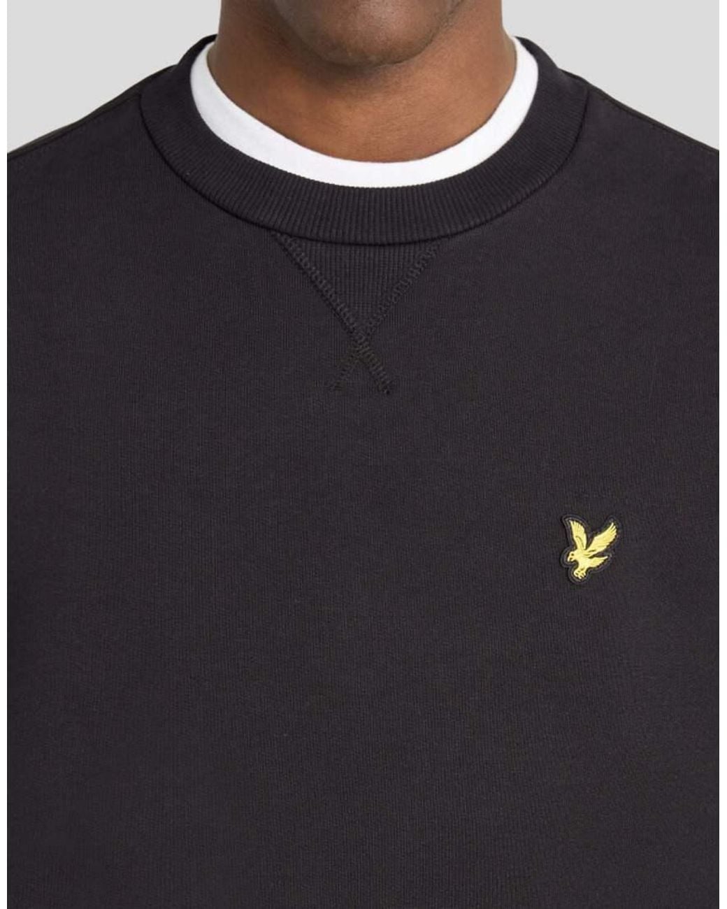 Lyle & Scott Gray Mid Layers Heavyweight Loopback Crewneck Sweatshirt for men