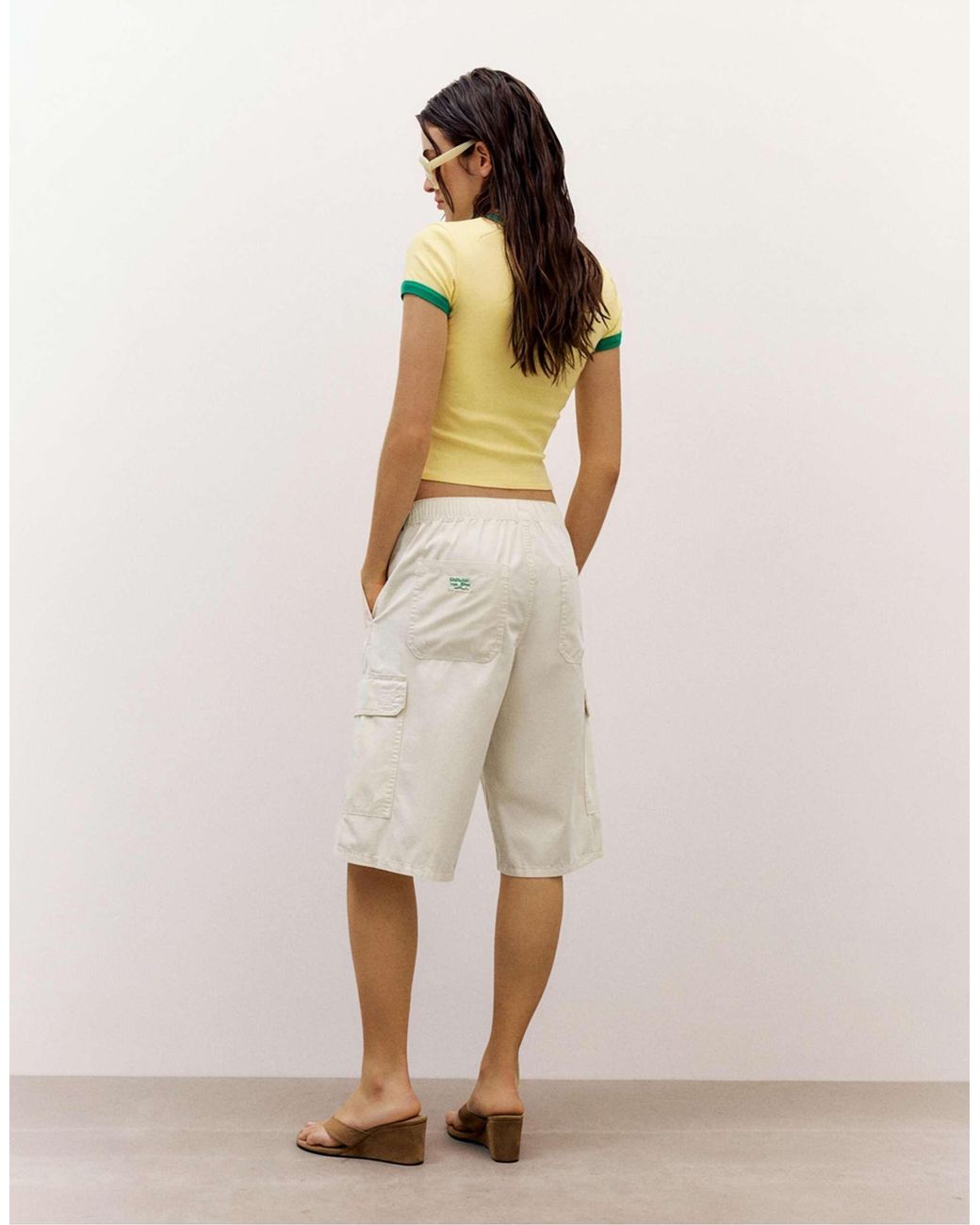 Bermuda cargo - beige Pull&Bear en coloris Natural