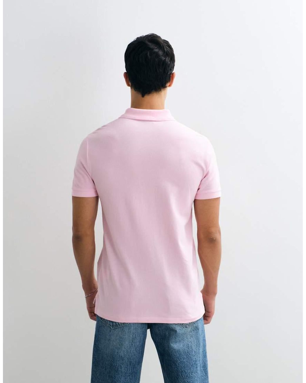 Polo Ralph Lauren Blue Slim Custom Knit Short Sleeve for men