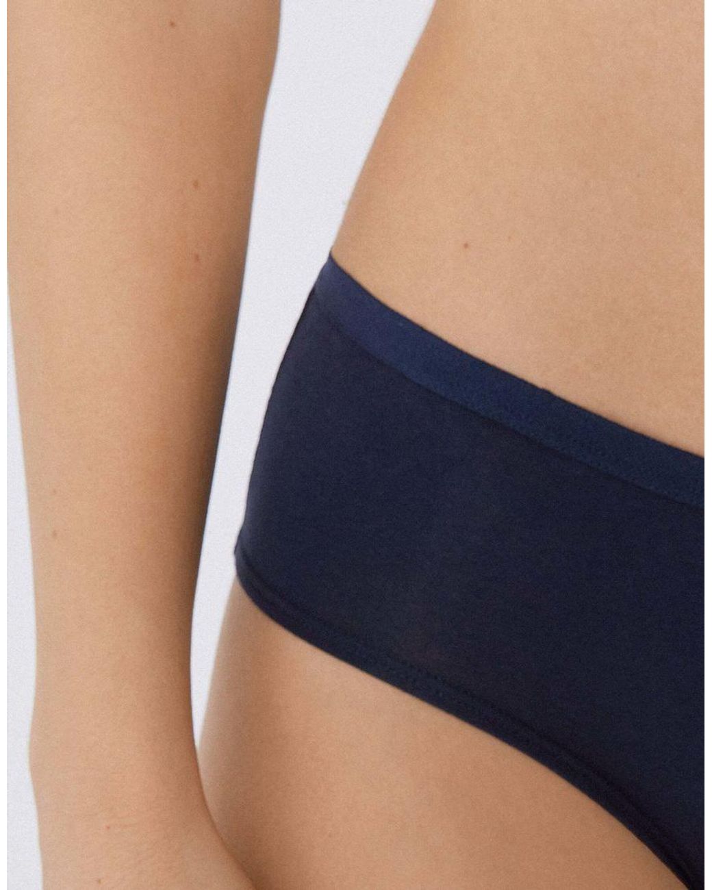 Tezenis Blue Cotton French Knickers