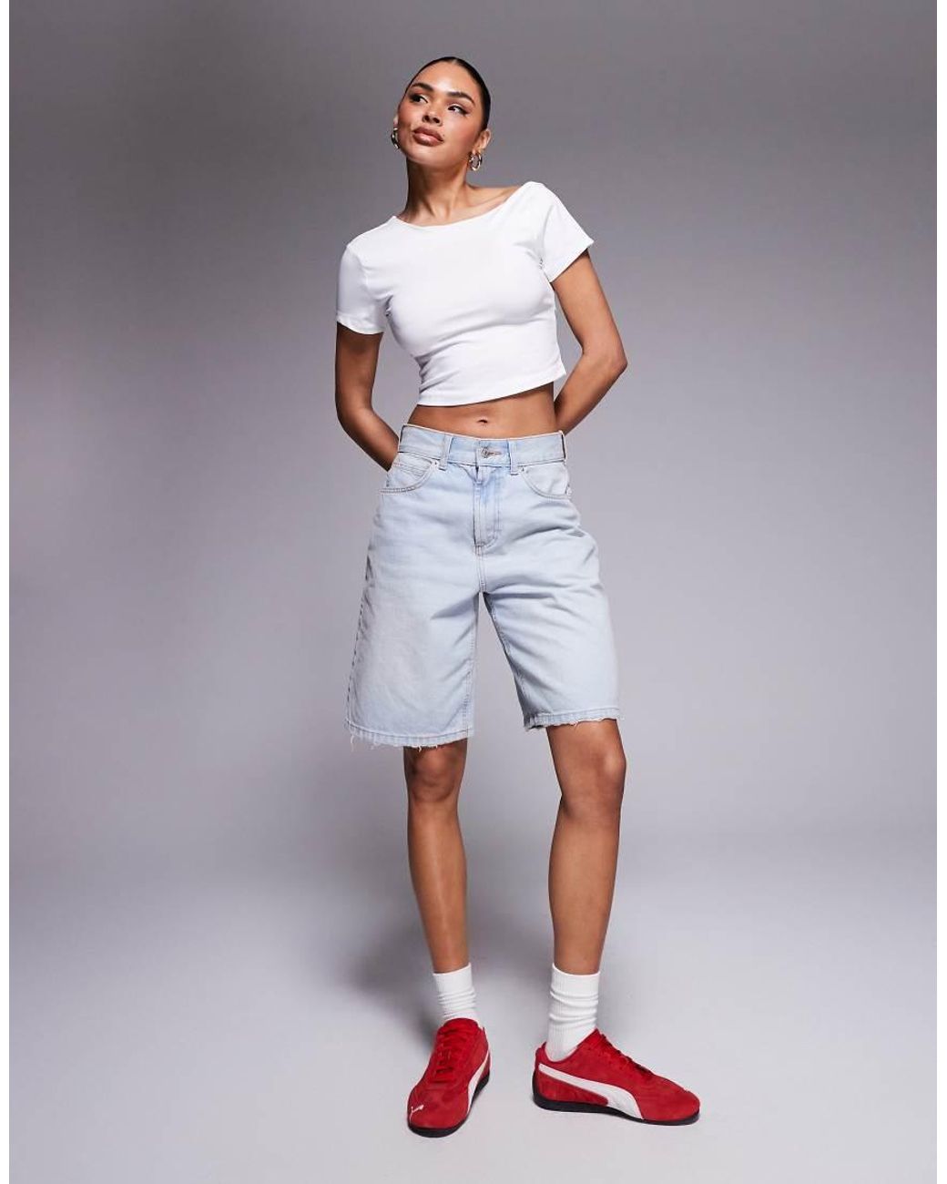 Liquor N Poker White Off The Shoulder Cut Out Top With Back Buckle Detail