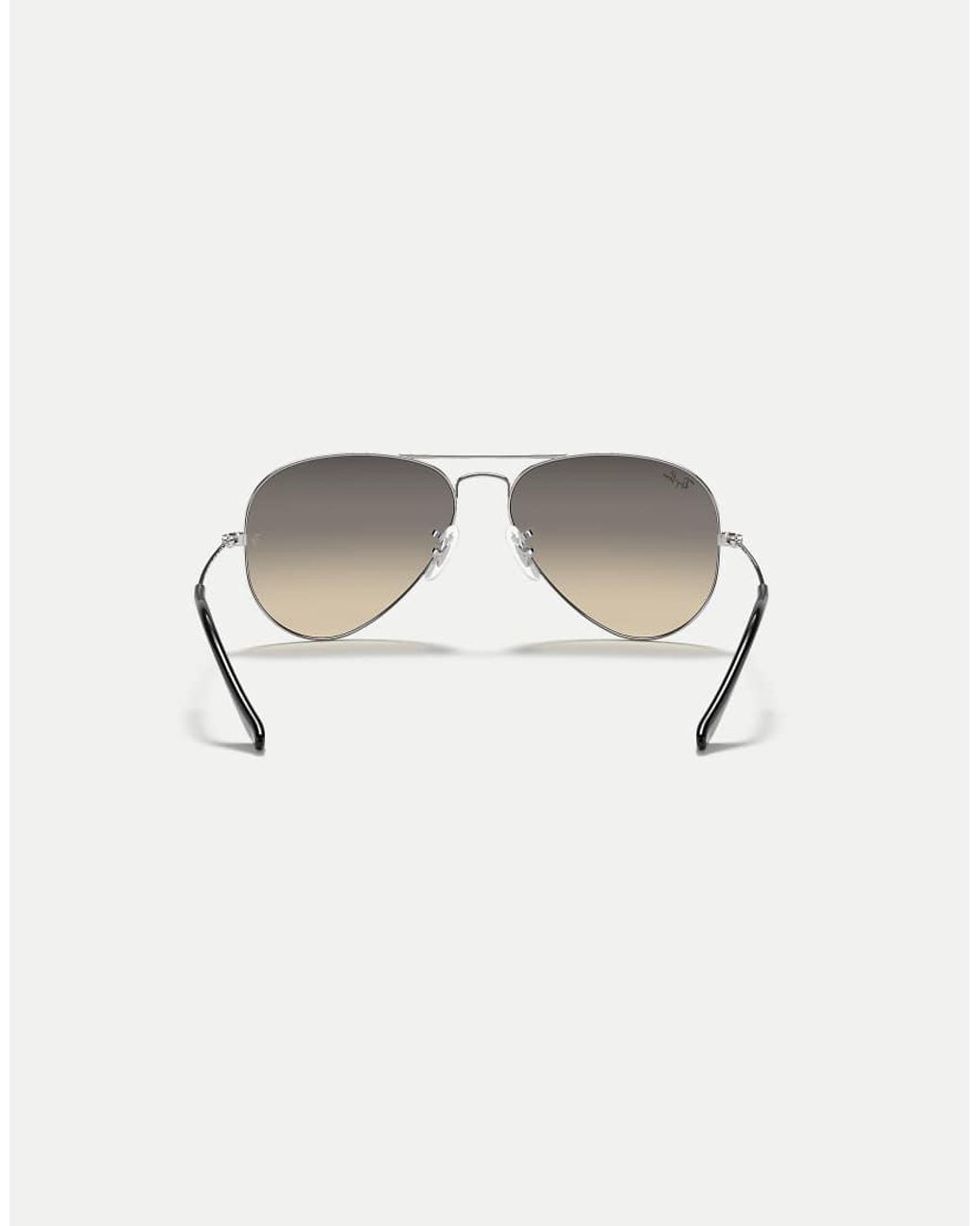 Ray-Ban Metallic Aviator Gradient Pilot Sunglasses With Lens