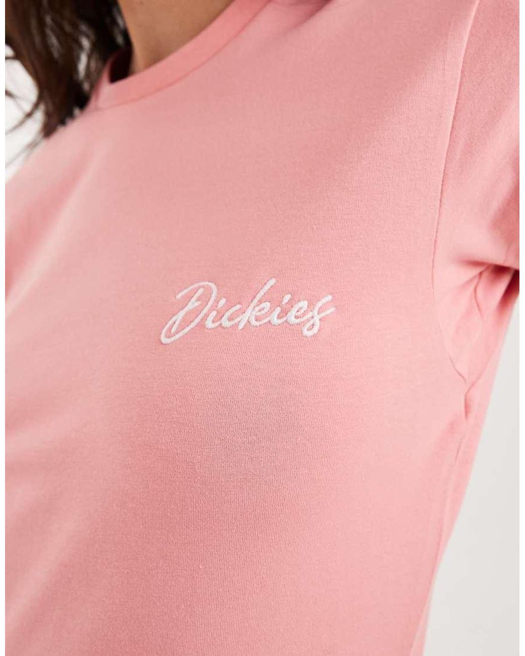 Dickies Pink Capped Sleeve Baby Tee