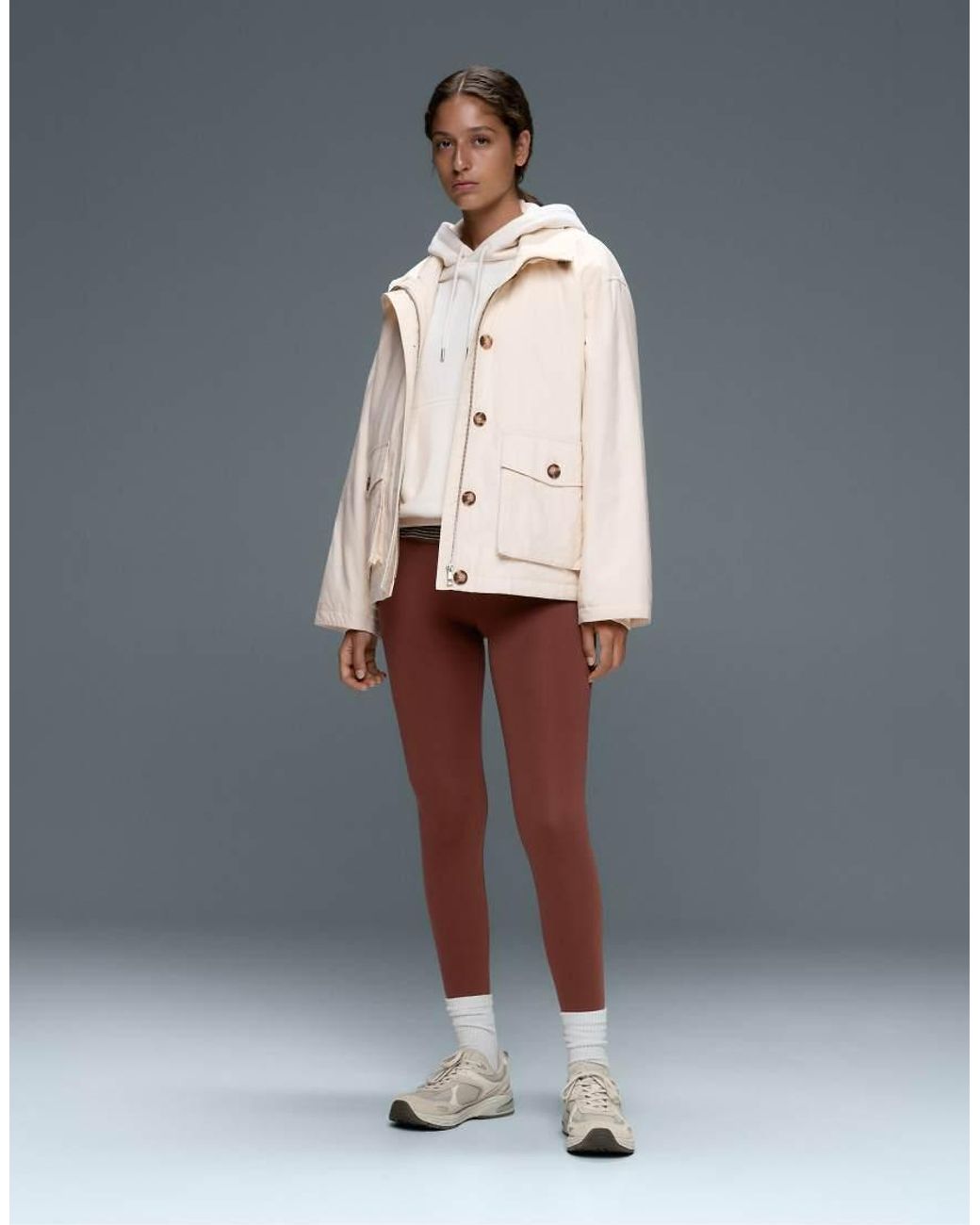 Oysho Red Comfortlux High-Waisted Ankle-Length Leggings