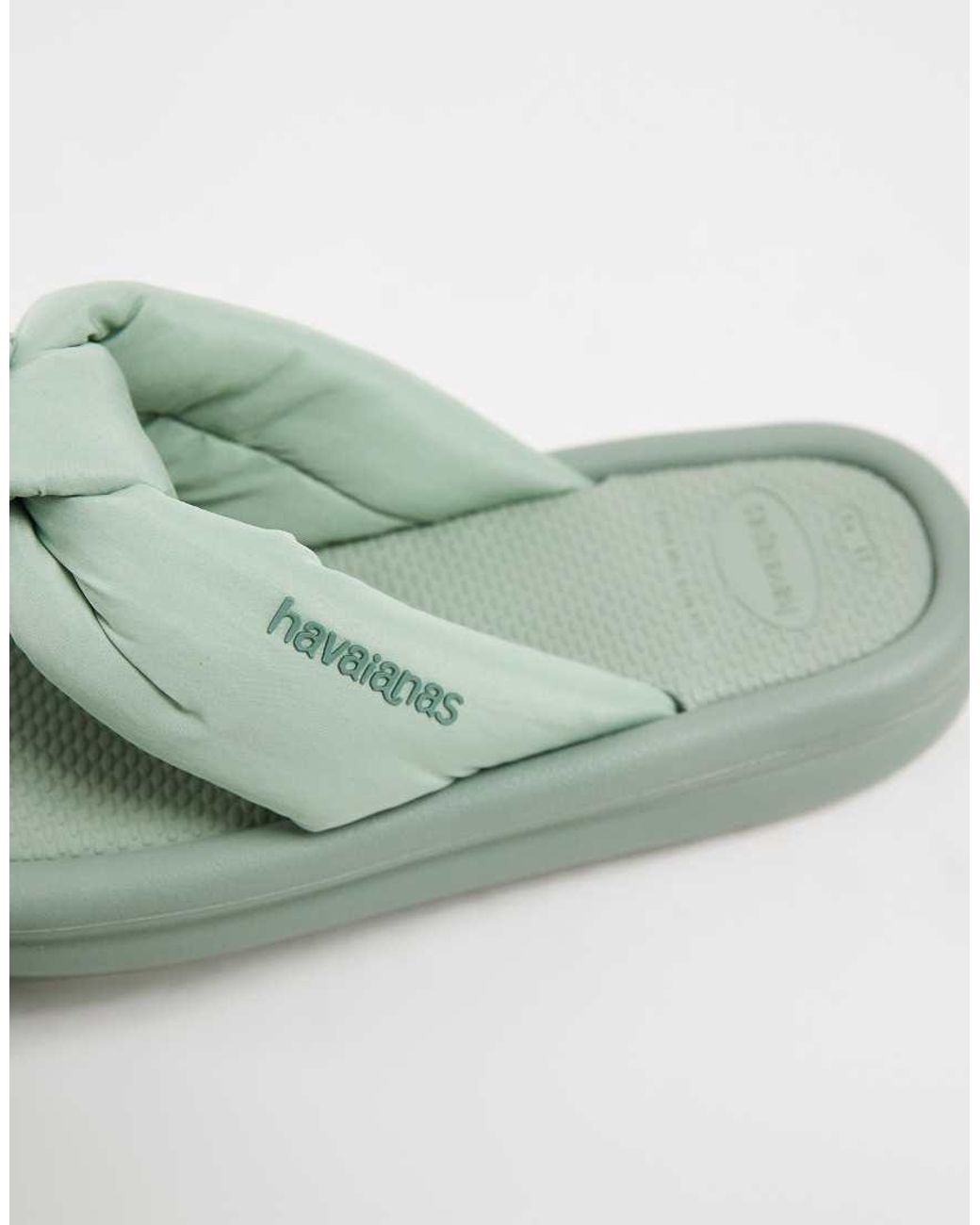 Havaianas Green Overpuff Boho Flip Flops
