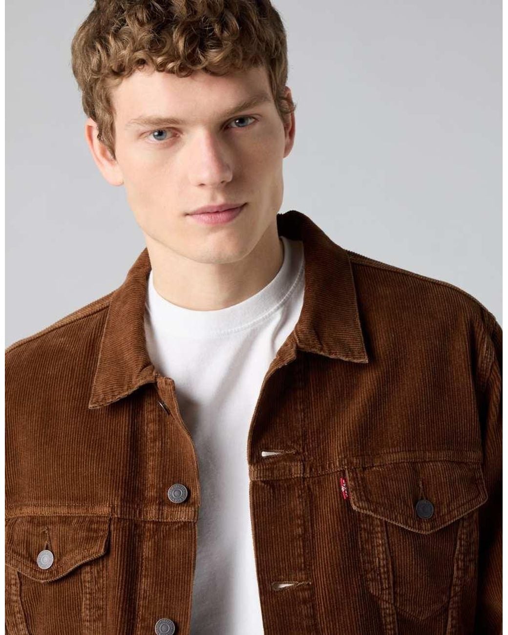 Levi's Brown Corduroy Trucker Jacket for men