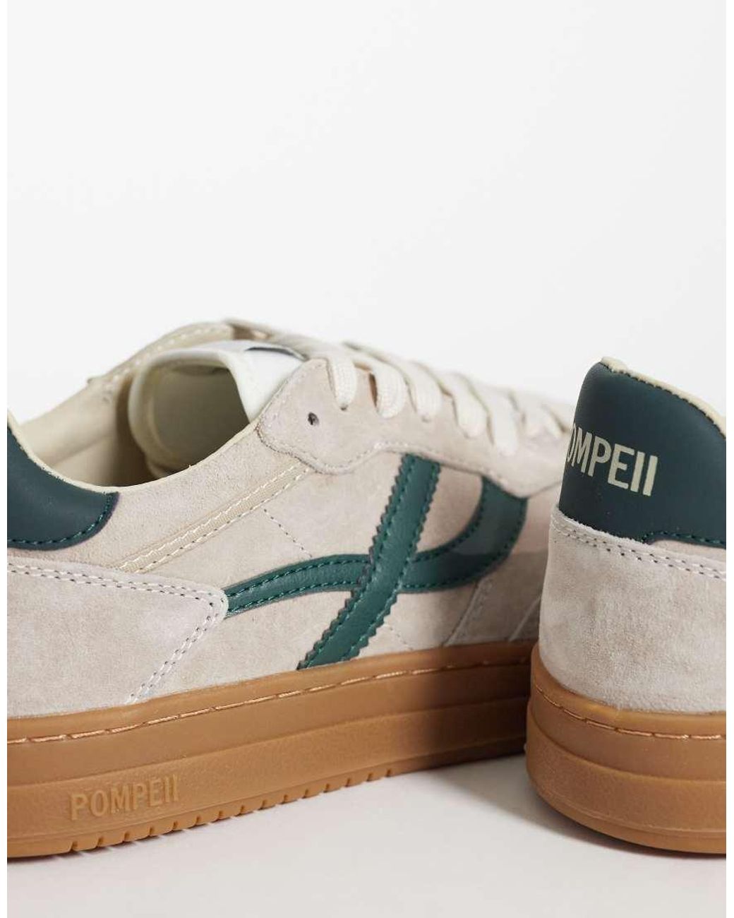 Pompeii UK Multicolor Pompeii Pippa Leather Lace Up Trainers for men