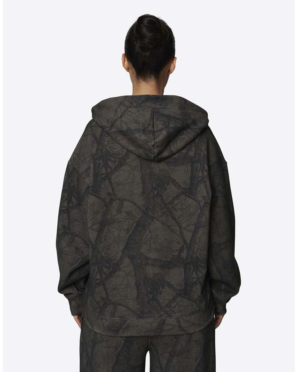 Good For Nothing Black Oversized Camo Cotton Fleece Hoodie