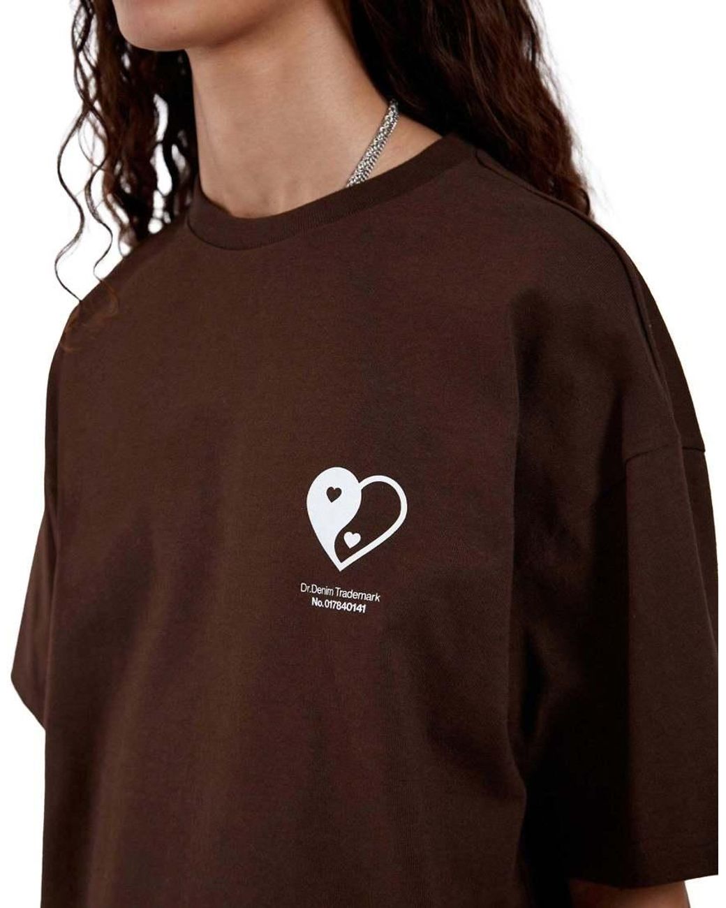 Dr. Denim Brown Trooper Oversized T-Shirt