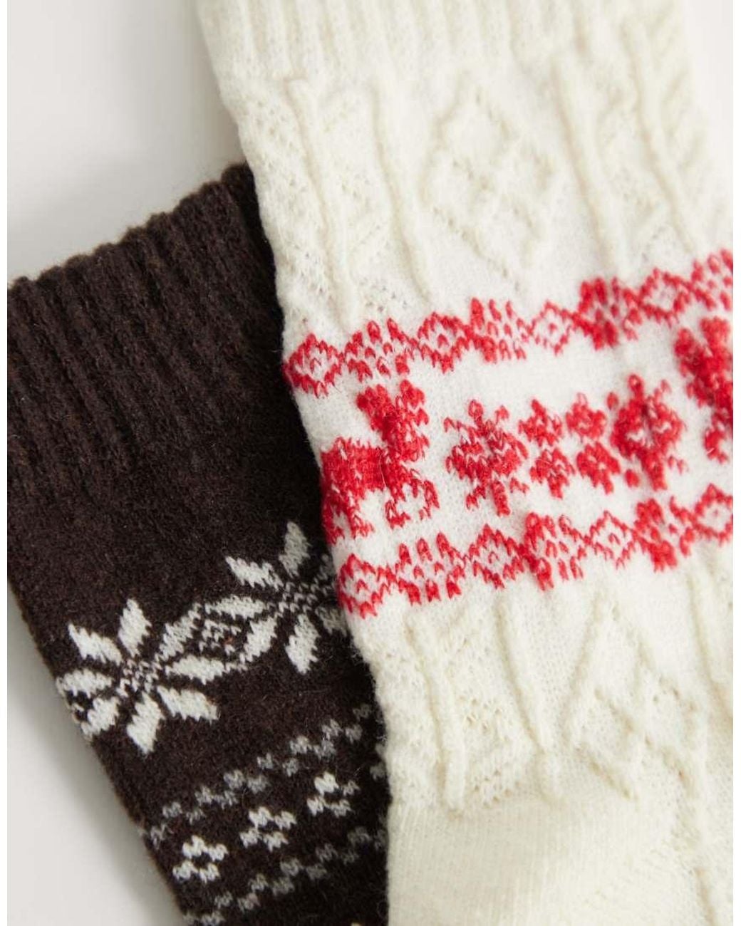 ONLY Natural 2-pack Knitted Socks