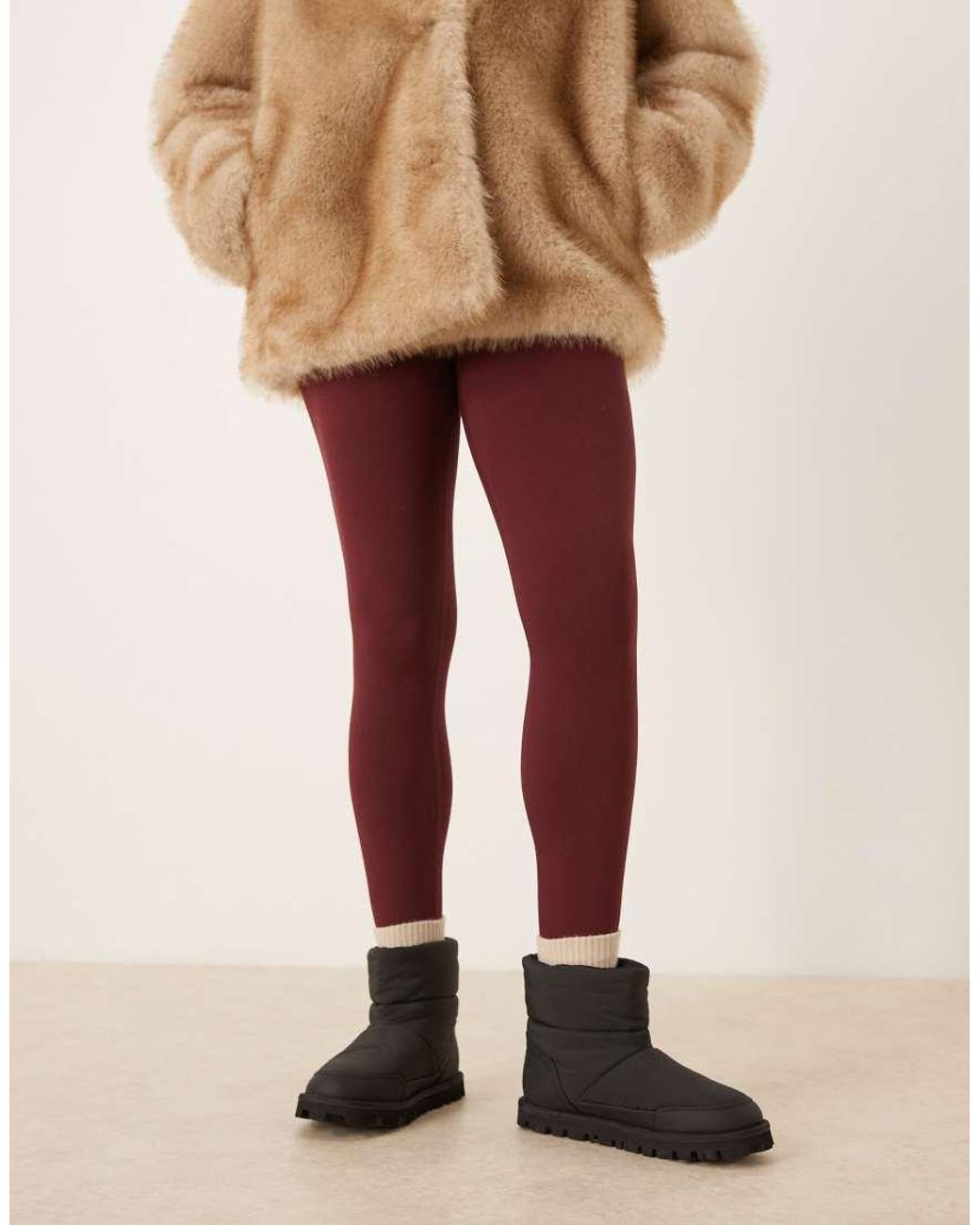 ASOS Black Audrey Nylon Snow Boots