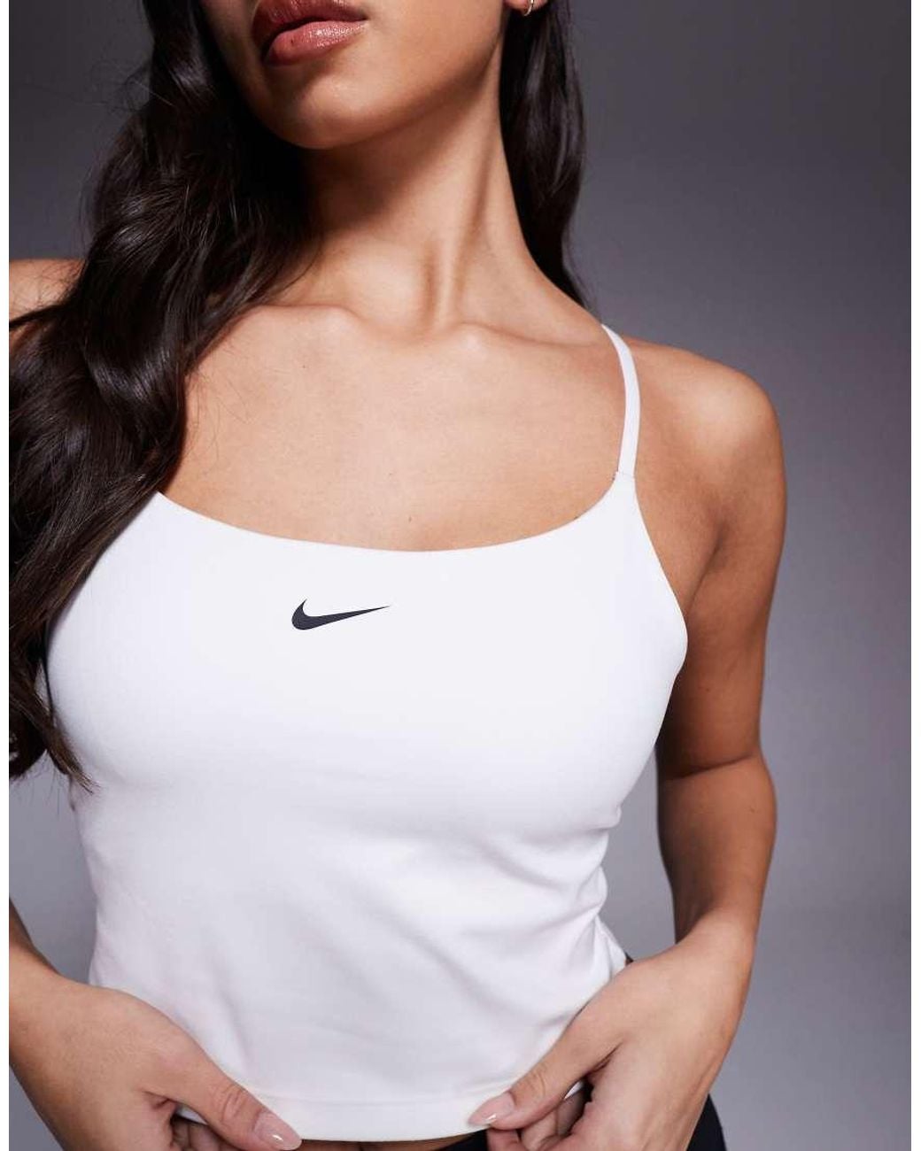 Nike Gray Nike One Training Dri-Fit Bra Tank Top