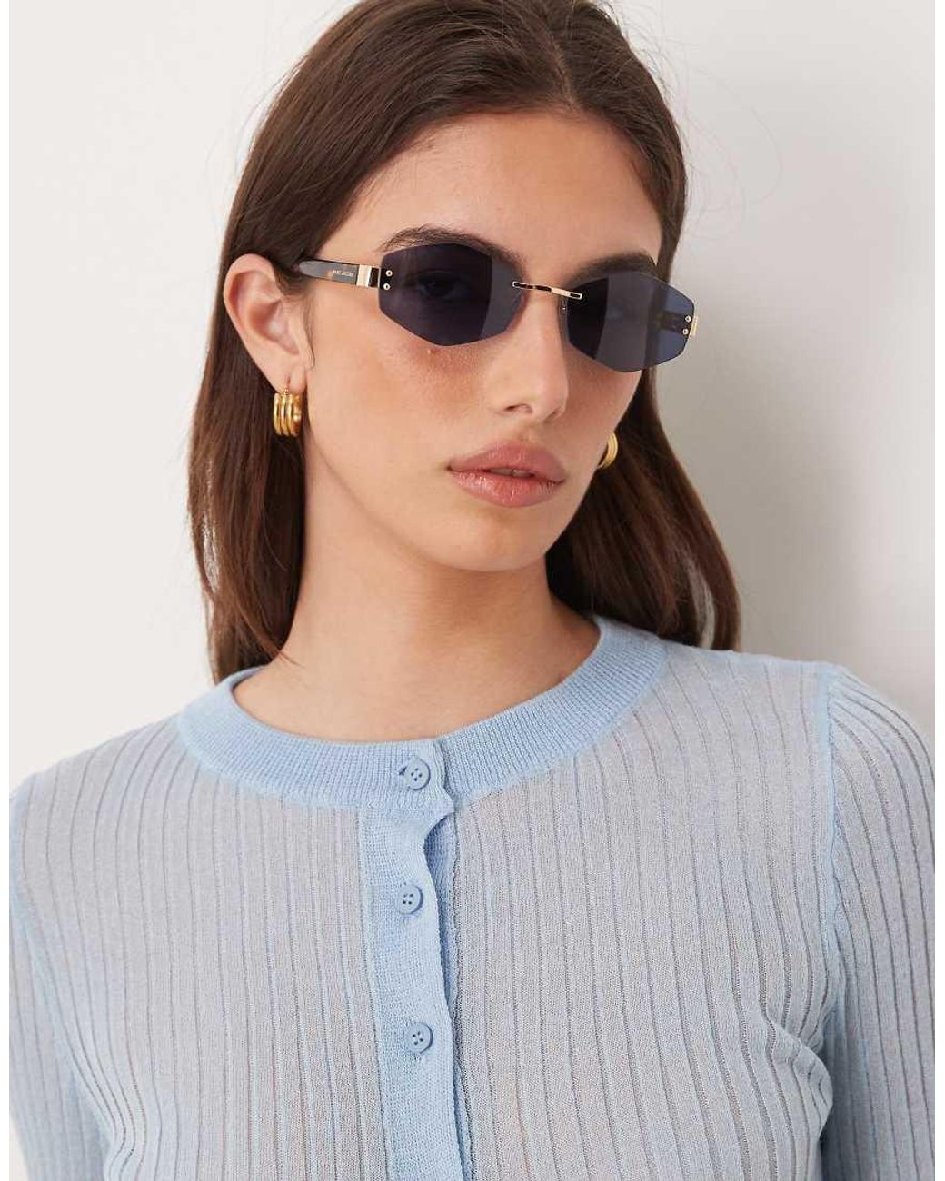 Marc Jacobs Gray Marc Jacobs Square Sunglasses