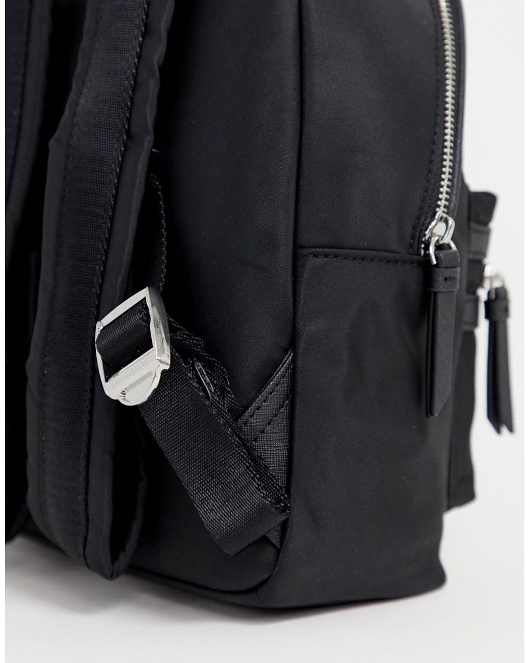 DKNY Nylon Backpack With Front Pocket in Black Lyst UK