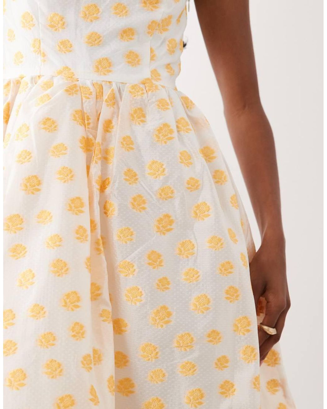 True Decadence Natural Bandeau Midi Dress