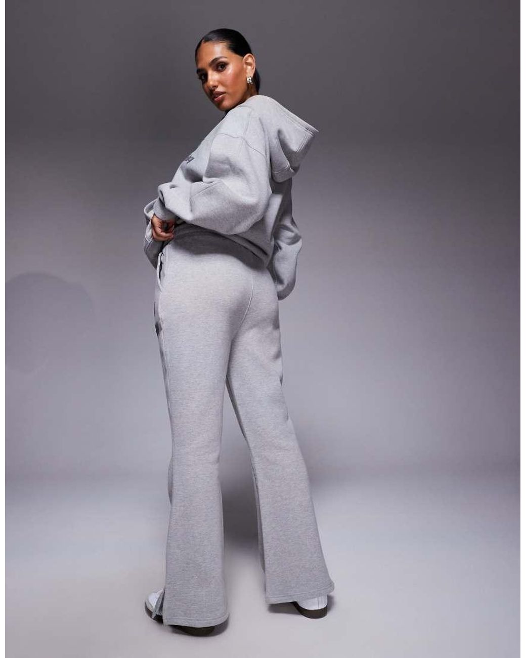Good For Nothing Gray Flared Joggers