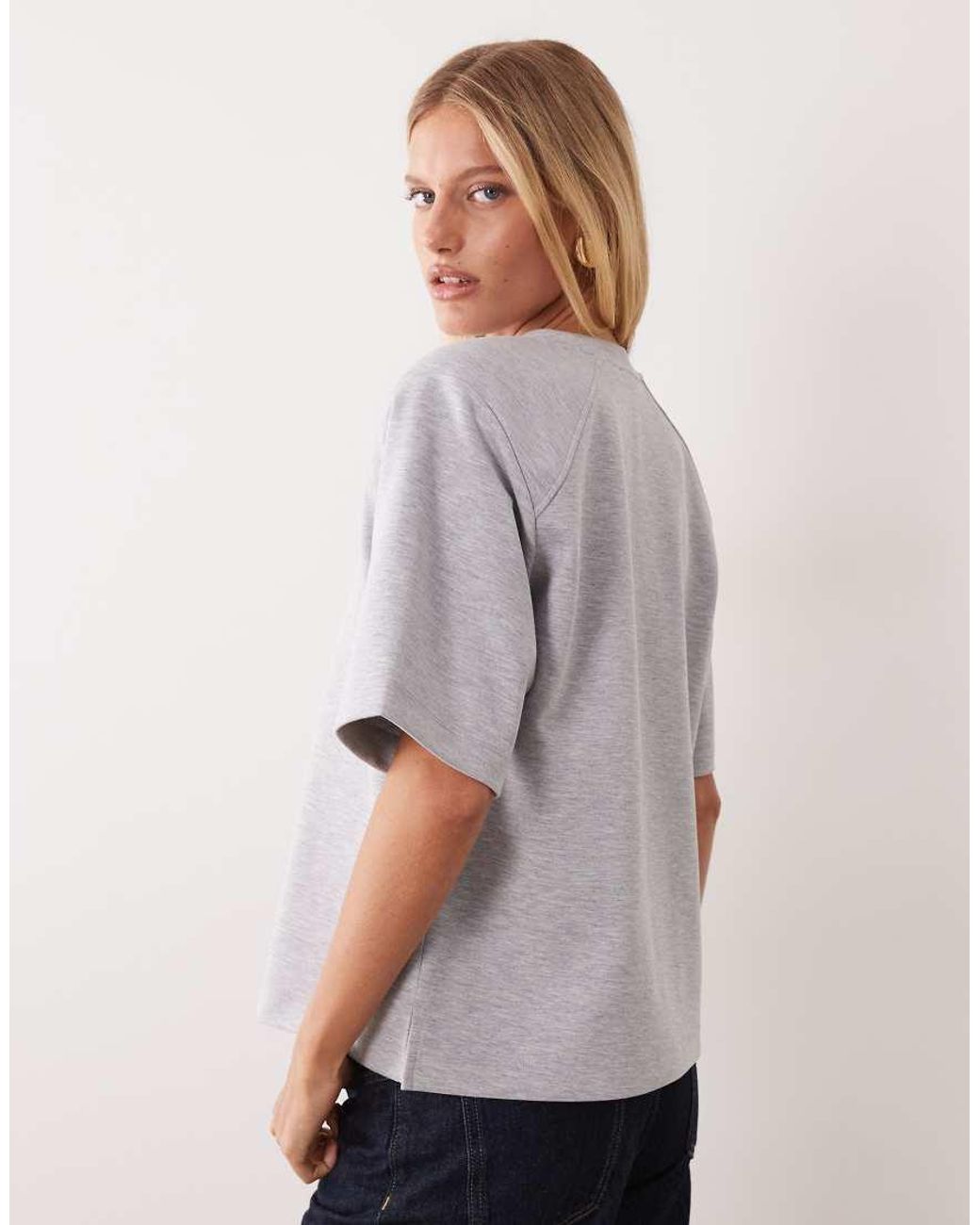ASOS Gray Raglan Sleeve T-shirt