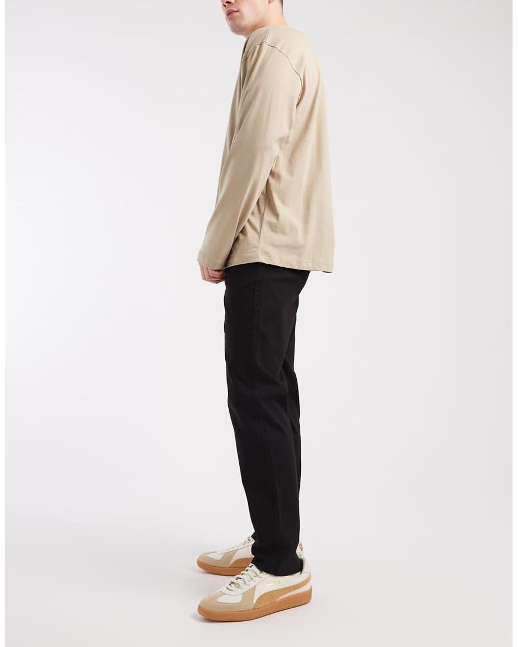 Jack & Jones Black Ollie Regular Chinos for men