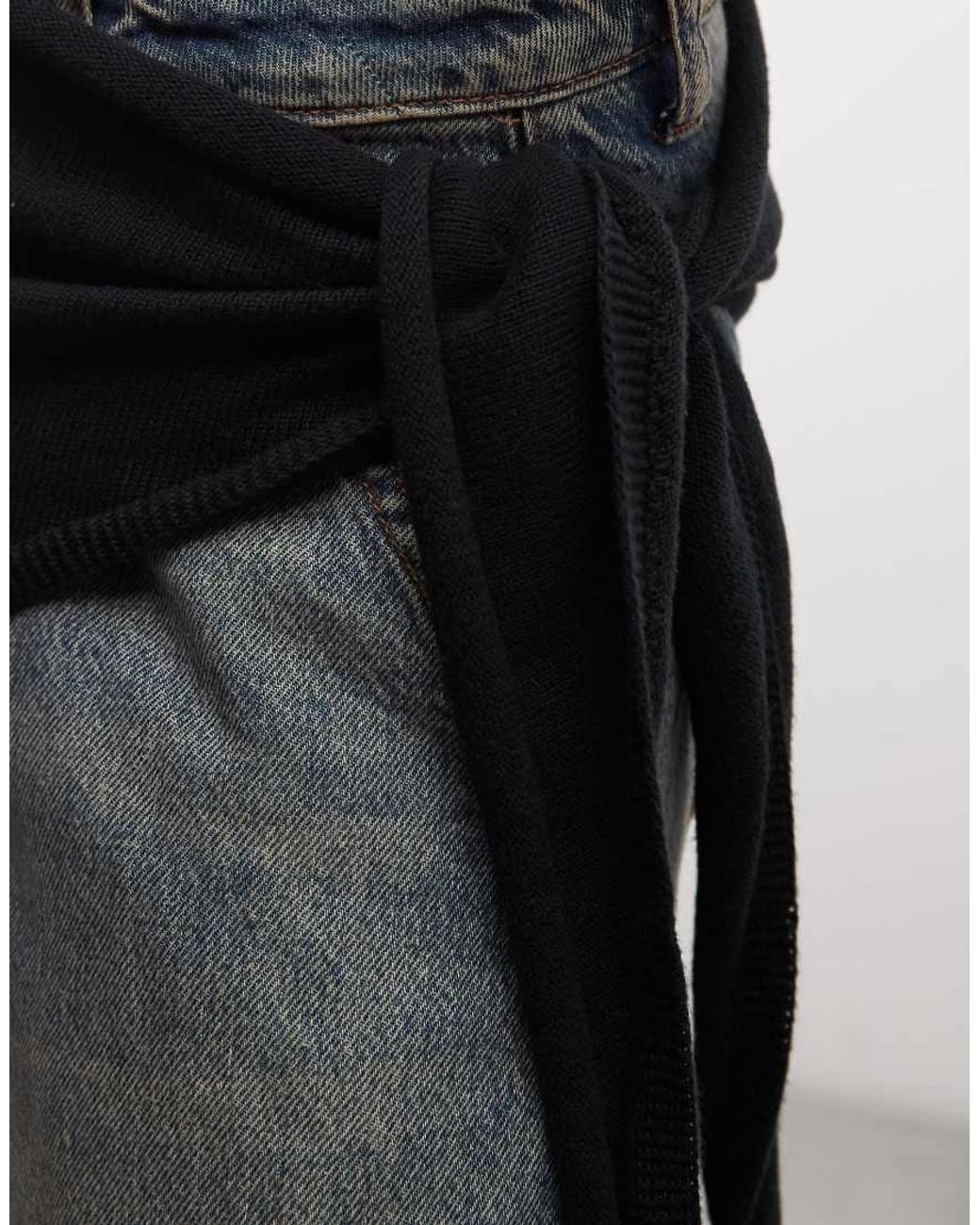 Weekday Black Triangle Scarf With Wool
