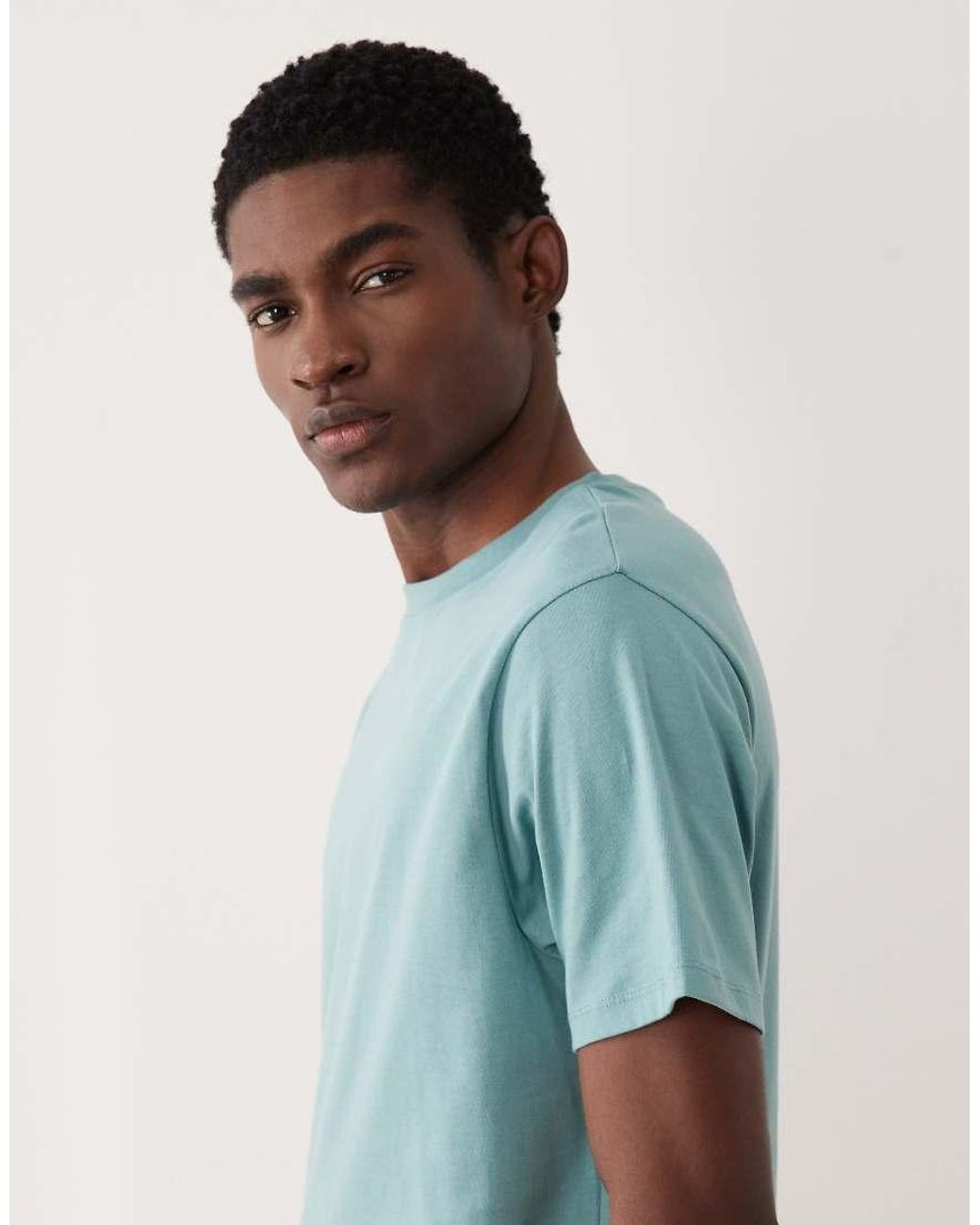ASOS Blue Essentials Regular Fit T-Shirt for men
