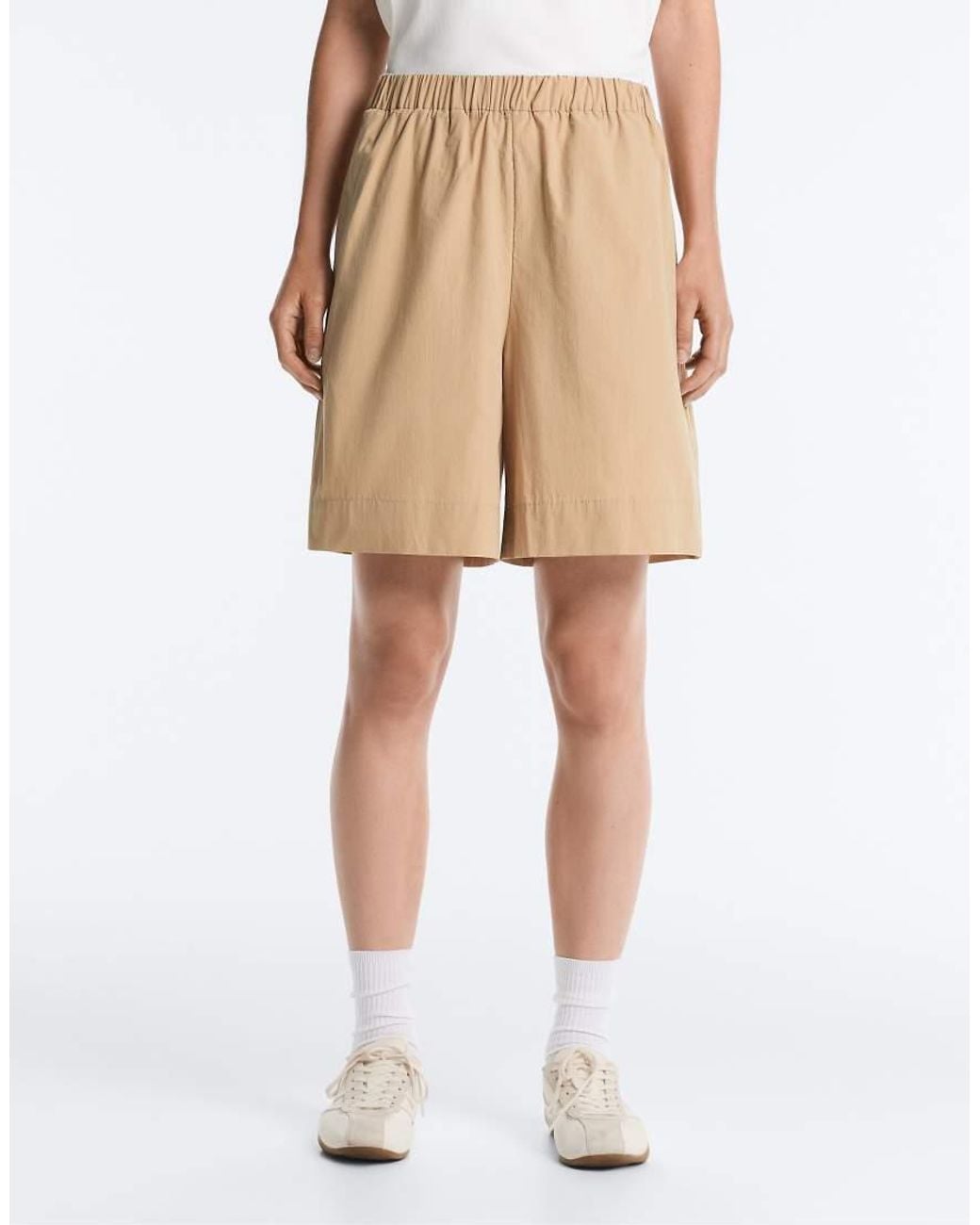 Oysho Blue 100% Cotton Bermuda Shorts