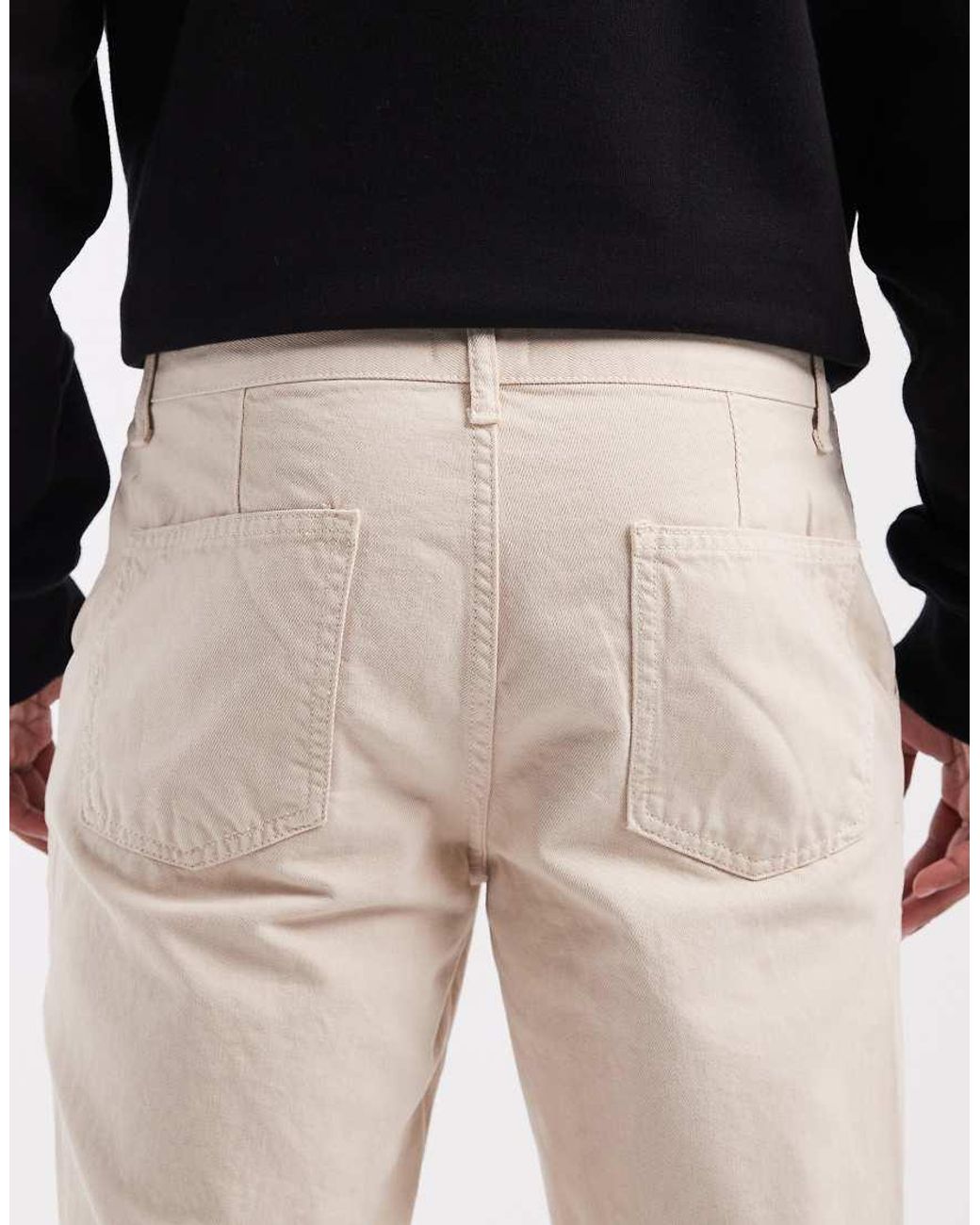 ASOS Gray Tapered Chinos for men