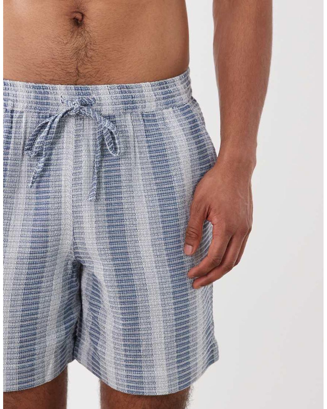 South Beach White Crochet Beach Short for men