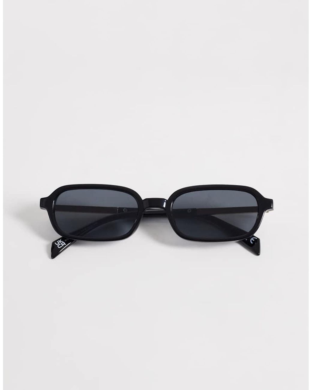 ASOS White Slim Square Sunglasses