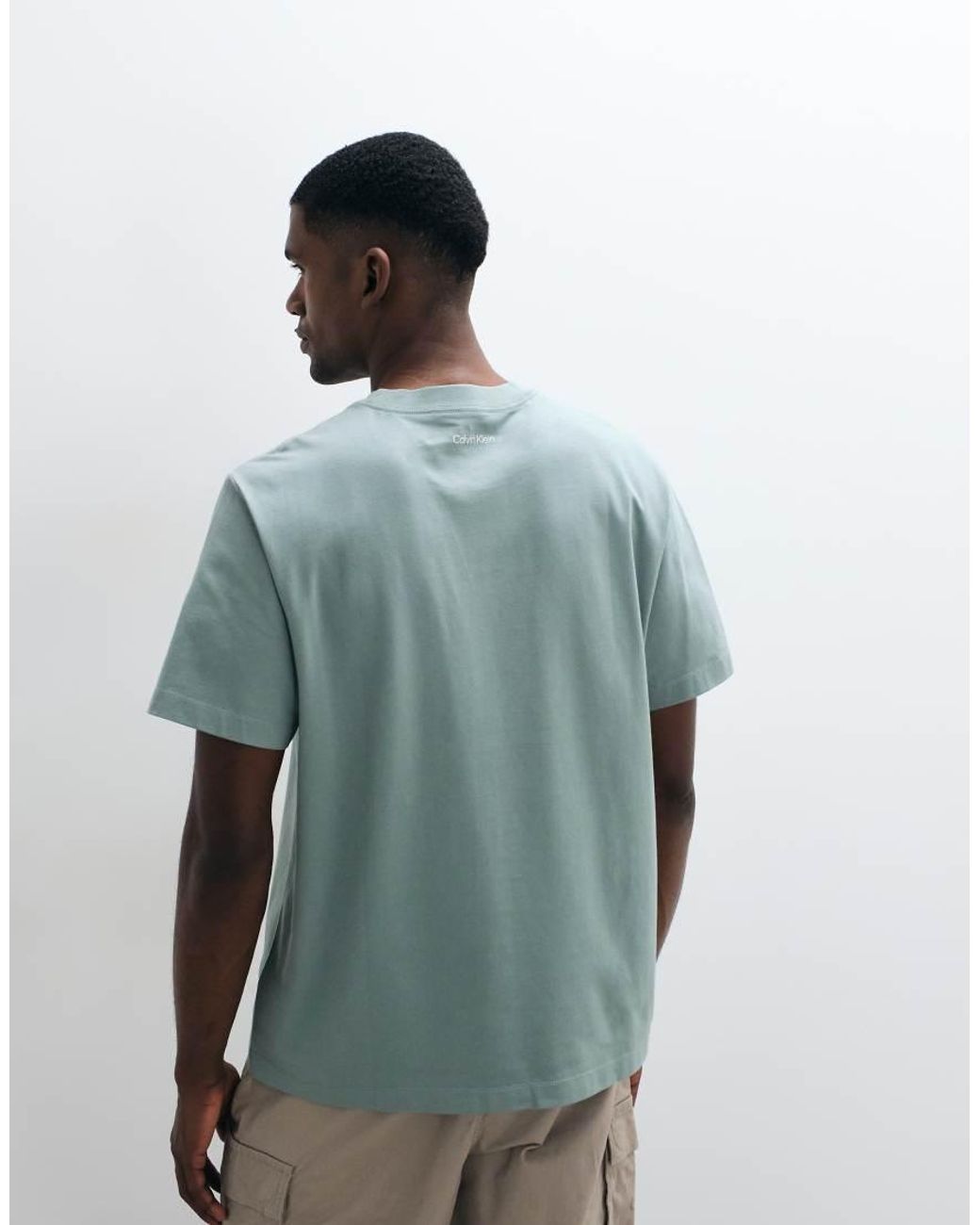 Calvin Klein Green Centre Script T-Shirt
