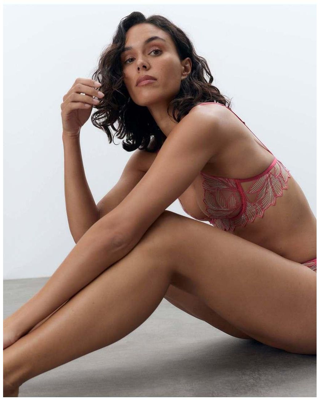 Bluebella Red Eden Sheer Longline Bra