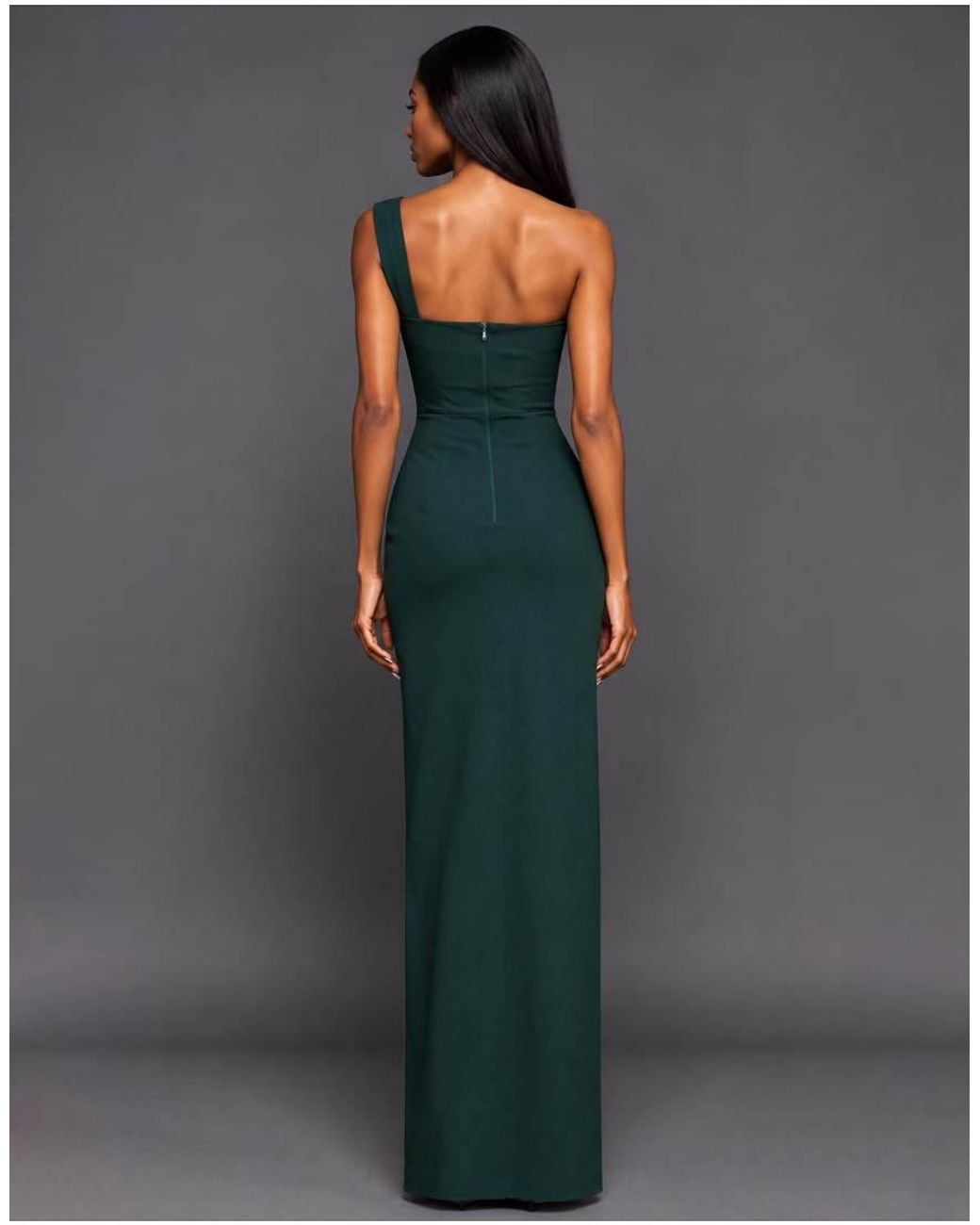 Vesper Blue One Shoulder Knot Detail Maxi Dress