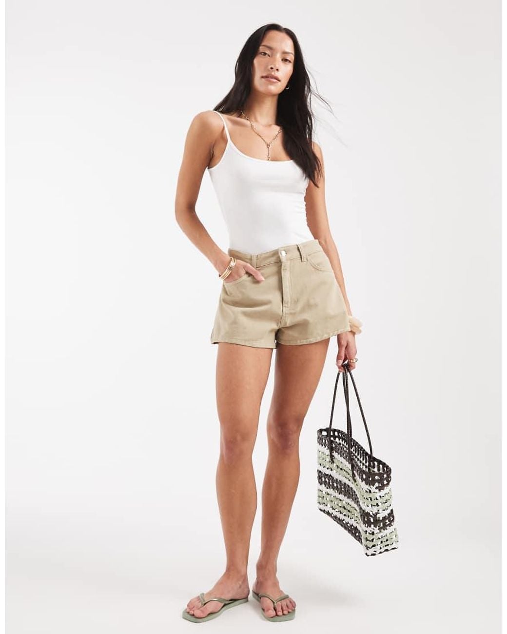 ASOS Natural A Line Shorts