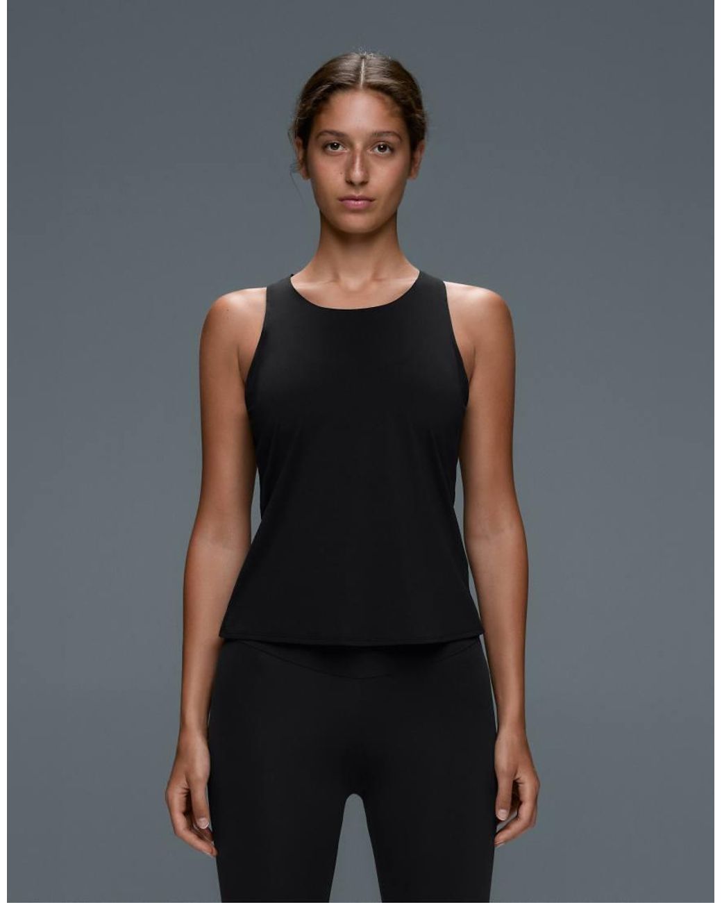 Oysho Black Cross Back Comfortlux T-Shirt