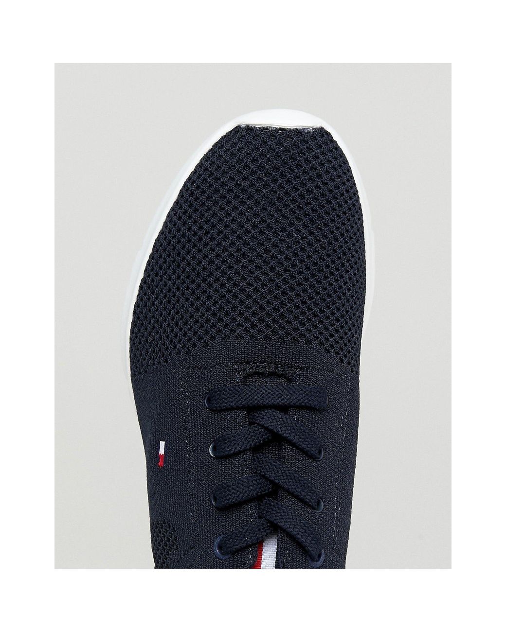 Tommy Hilfiger Tobias Flag Mesh Trainers in Navy (Blue) for Men | Lyst UK