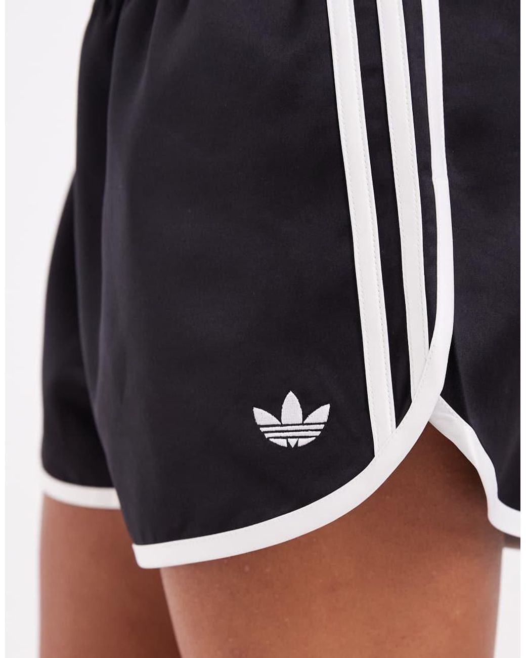 Adidas Originals Red Three Stripe Sprinter Shorts