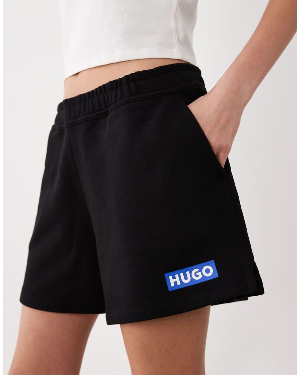 HUGO White Box Logo Jersey jogger Shorts
