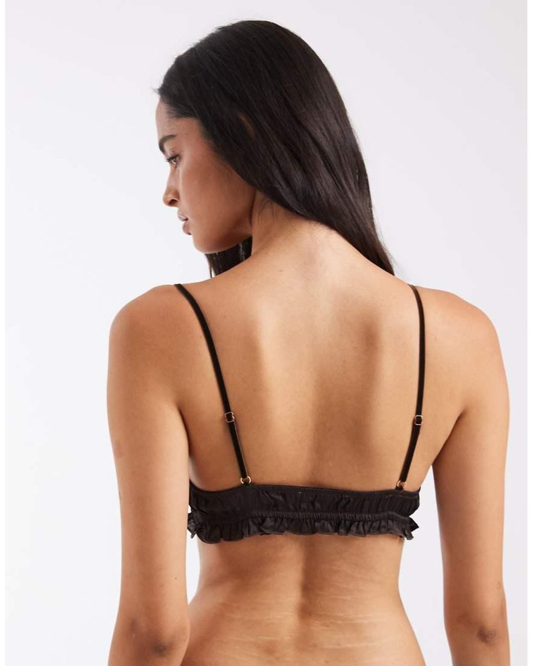 Free People Black Sleigh All Day Bralette